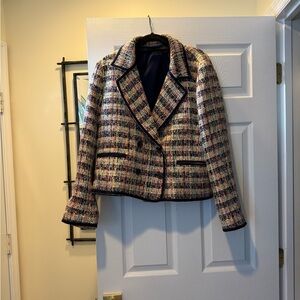 Never Worn- Talbots Women's Tweed Blazer - Multicolor
